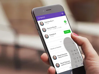 Fitness App app application fitness gym mobile