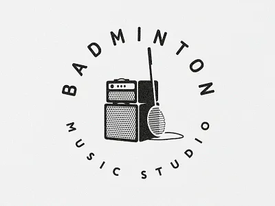 MUSIC STUDIO amp amplifier guitar logo music record studio