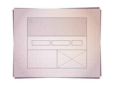 Wireframe illustration wireframe