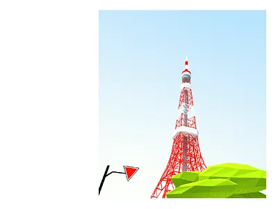 Tokyo Tower 3d architecture array blender city japan landscape low poly modern render structure tower
