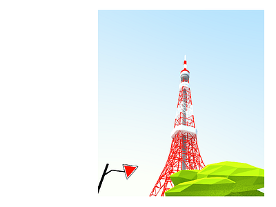 Tokyo Tower 3d architecture array blender city japan landscape low poly modern render structure tower