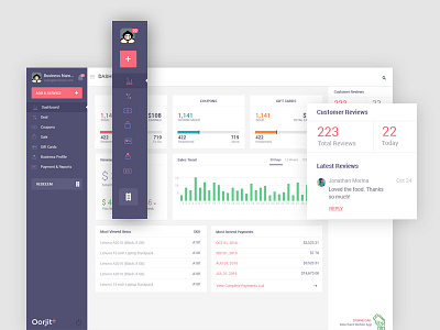 Merchant Dashboard dashboard ui ux web app website