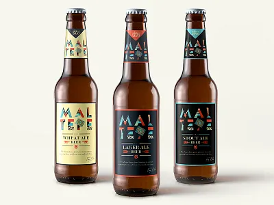 Maltepe Brewhouse beer bottle homemade logo sticker