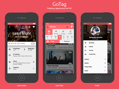 GoTag clubbing application ios