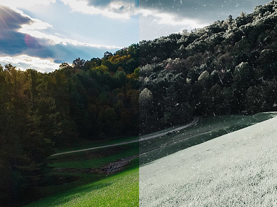 Summer to Winter in Photoshop effect photoshop summer tutorial winter