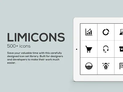 Limicons design developer icons interface kit professional ui ux vector webdesign