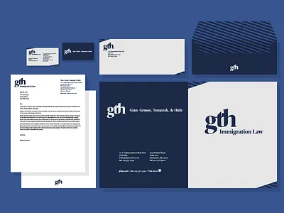 GTH pc branding immigration lawyers legal stationary system