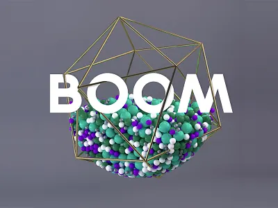B O O M {26.08.16} 3d art balls c4d digital glossy photoshop reflective render