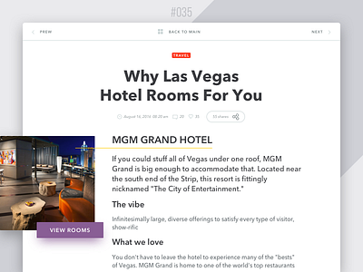 #Daily UI #035 - Blog Post 035 blog post dailyui