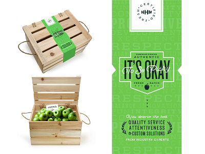 It's Okay To Be Picky apple campaign chattanooga client appreciation packaging picky typography