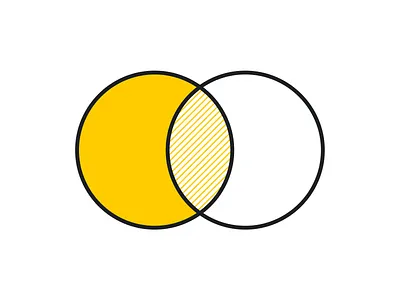 Venn black diagram ven yellow