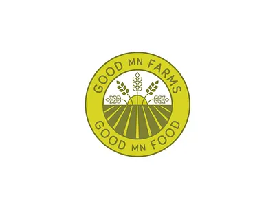 MN Farms logo badge farms illustration minnesota wheat