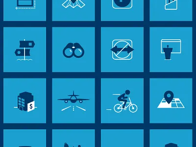 Aquila Icon Set bike binocular icons office pin plane presentation real estate sign signs