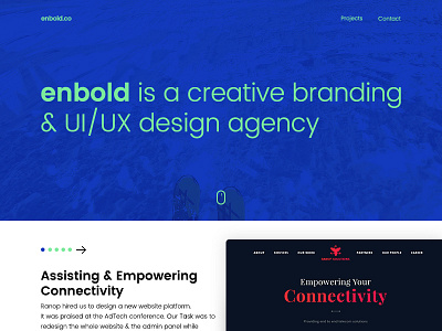 Enbold.Co Landing Page enbold.co landing page ui ux