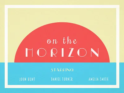 Fictional Movie Card art deco blue card entertainment fiction movie poster red retro vintage