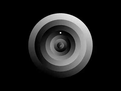 Vertigo black circles illustration white