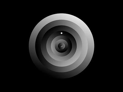 Vertigo black circles illustration white