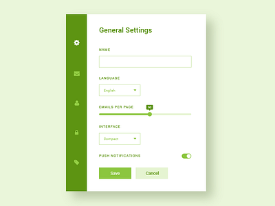 Daily UI - 007 daily ui settings