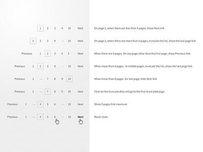 Pagination Logic logic next page pagination paging previous ui ux