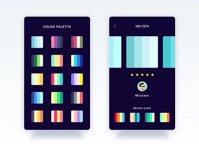 COLOR PALETTE app clean colorful concept design japan tokyo ui ux web