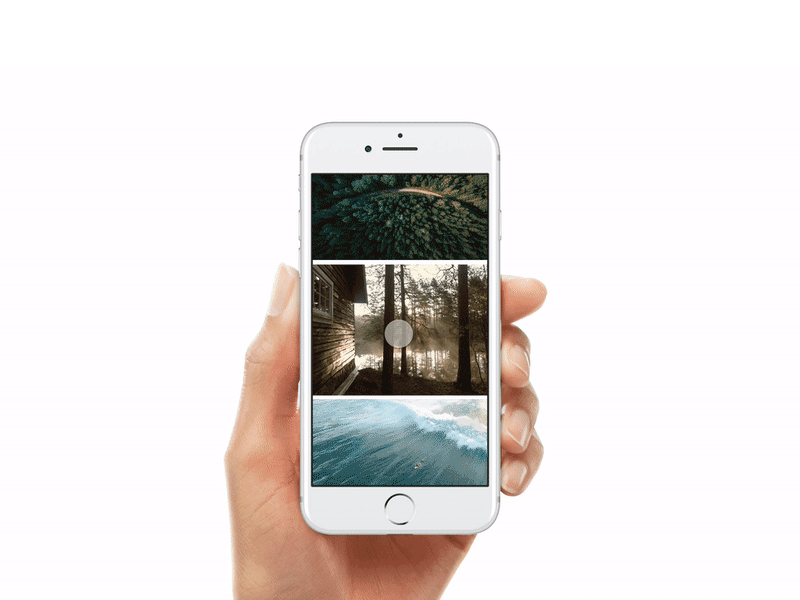 Gallery Image Zoom animation gallery image interface ios iphone photo preview prototype scroll ui ux