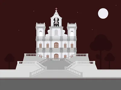 Indian city Illustration- Goa city design goa illustration india