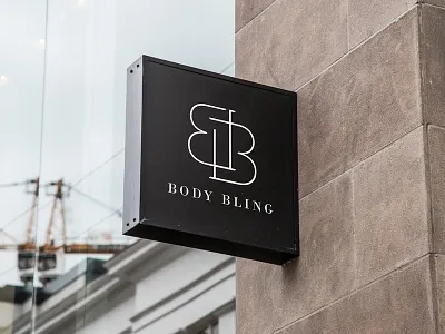 Body Bling Logo black bling body colombo dubai jewellery logo simple white