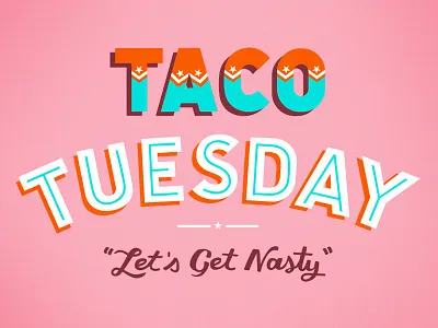 Election 2016 america election hand lettering hillary lettering nasty woman taco tuesday typography usa vote voting