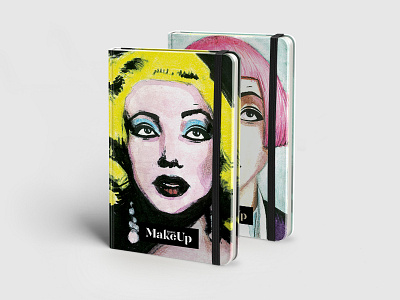 Make Up Book art art notebook book design notebook design planner levsha book make up monroe