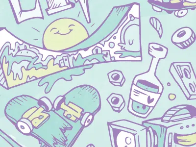 Skate Life cartoons character design doodleart drawing handdrawn illustration