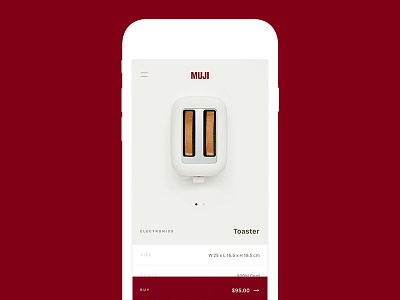 Muji buy ecommerce japanese mobile muji toaster