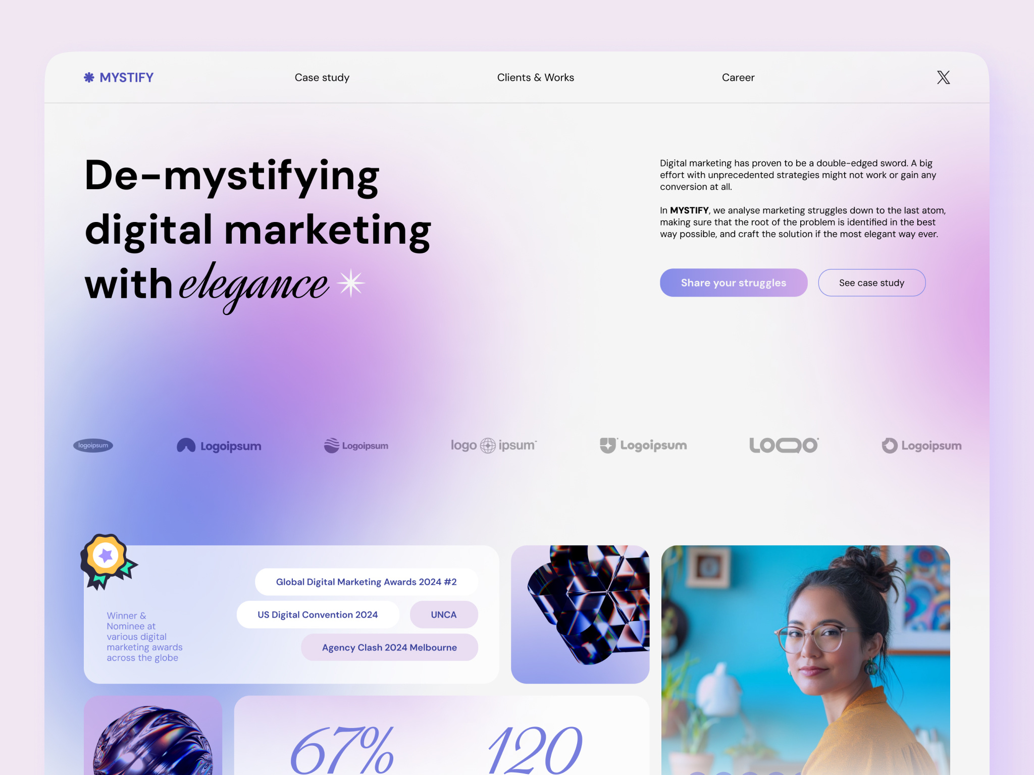 Example of Landing Page Website Design