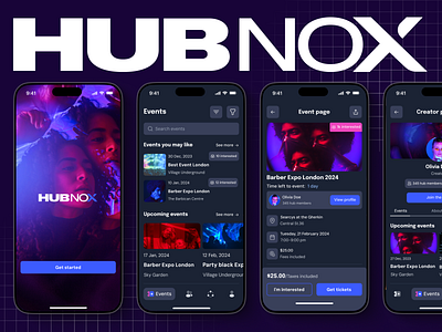 HubNox | Mobile app design | UX UI Design android app design application design ios ios design mobile app mobile app ui mobile ui design ui ui design ui ux design uiux ux uxui