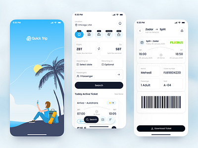 Ticket Finding Mobile App app design app design concept app design template booking booking app buy ticket app ios design mobile app mobile ui online booking pass ticket ticket app ticket application ticket booking ticket finding app tickets app travel app