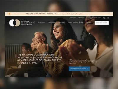 Nonprofit Website Design - National Communication Association charity charity website design design donate donation elevation graphic design landing page design non profit nonprofit nonprofit web design nonprofit website nonprofit website design ui ui nonprofit web design web ui webdesign website design