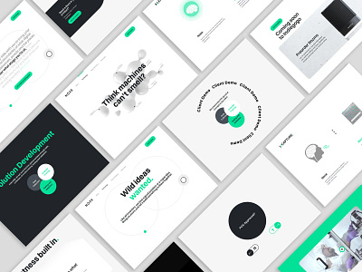 Noze - Inner pages UI design animation flat motion graphics ui