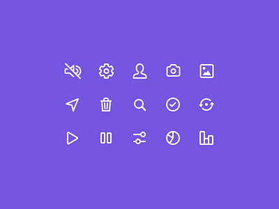 Interface icons app broadcast crowdfunding iconography icons ios livestream stroke ui vector