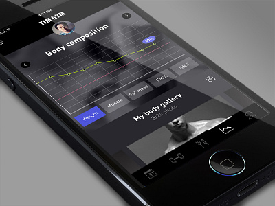 Timgym app graphic gui ui ux