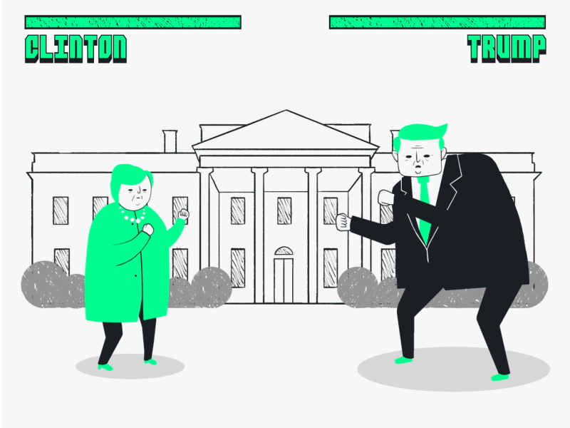 Poll fighter ae after effects america animation clinton election fight gif photoshop street fighter trump usa