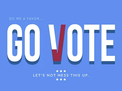 November 8th presidential election typography vector