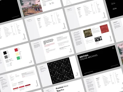 BOA Styleguide archive british online archives history redesign styleguide web