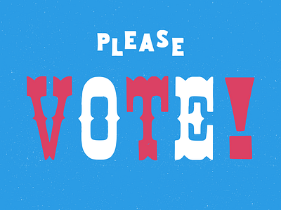 Please Vote! america fucktrump imwithher type typography vote wood woodblock