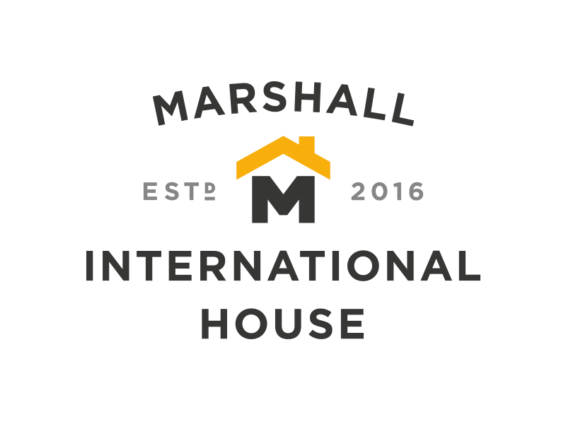 Marshall International House badge brand design graphic icon identity logo marshall school