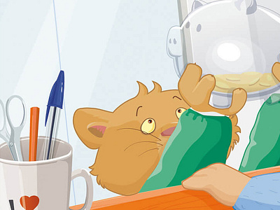 Leo character design lion