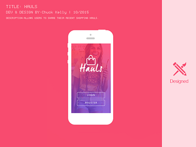 Hauls hauls mobile pink purple red shopping ui