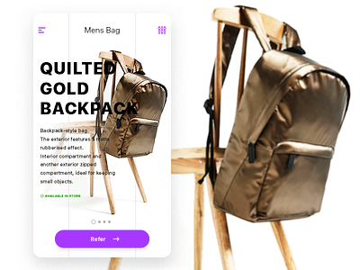 Product Page app clean fashion flat ios product style ui ux