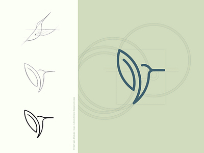 Hummingbird brandmark hummingbird icon logo logo design paperclip