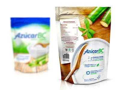 Azúcar BC natural package packaging stevia sugar