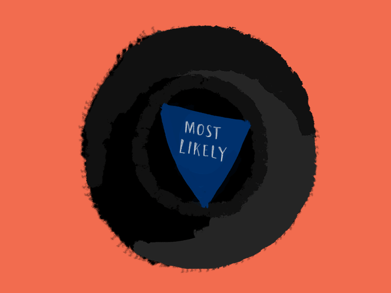 Magic 8 Ball 8 ball animated digital eight ball gif illustration lettering magic 8 ball magic eight ball