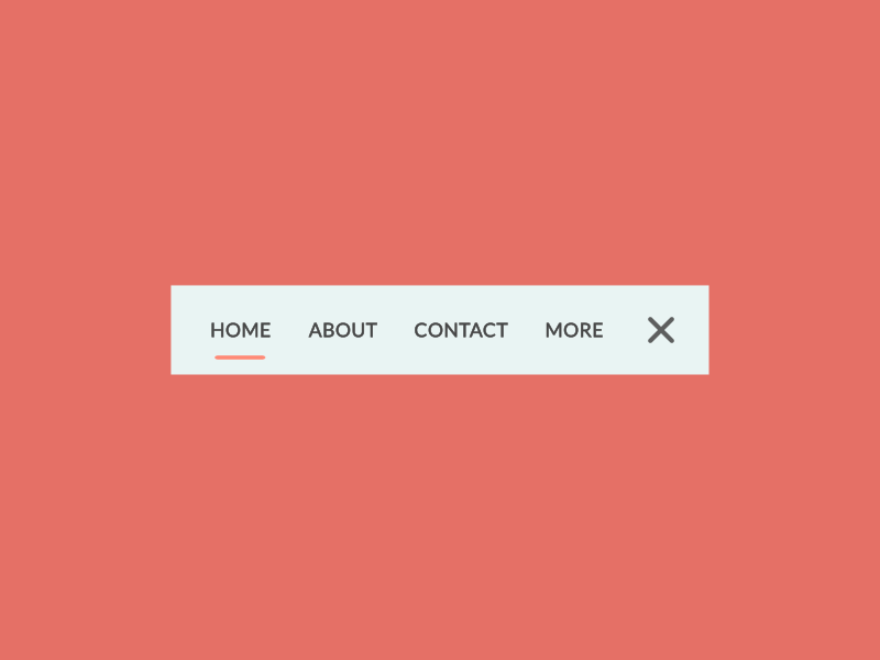 Header Navigation - Daily UI #53 dailyui header hover menu motion navbar navigation